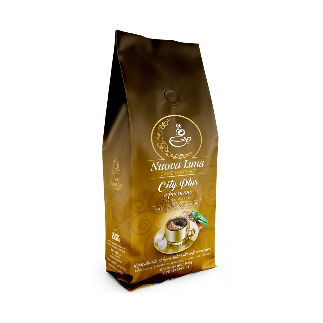  Discover the unique taste of 100% Arabica coffee with our Nuova Luna medium roasted coffee beans from Mérida, Venezuela. Grown at altitudes between 1,400 and 1,600 meters, these beans produce a rich, American-style coffee perfect for espresso machines. Enjoy a 17.64 oz (500 gr) bag of whole beans, produced in a nut-free facility, offering medium acidity and pure coffee flavor.